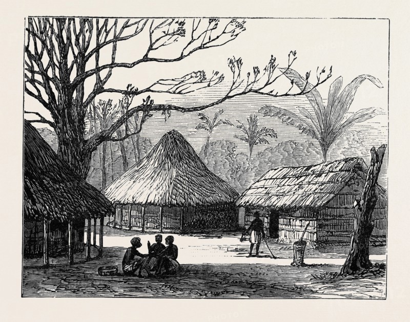 VILLAGE OF BEHO BEHO, EAST CENTRAL AFRICA, WHERE MR. KEITH JOHNSTON DIED