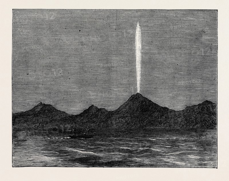 THE COMET IN THE SOUTHERN HEMISPHERE, AS VIEWED FROM THE WELLINGTON, IN QUEEN CHARLOTTE'S SOUND, 1880