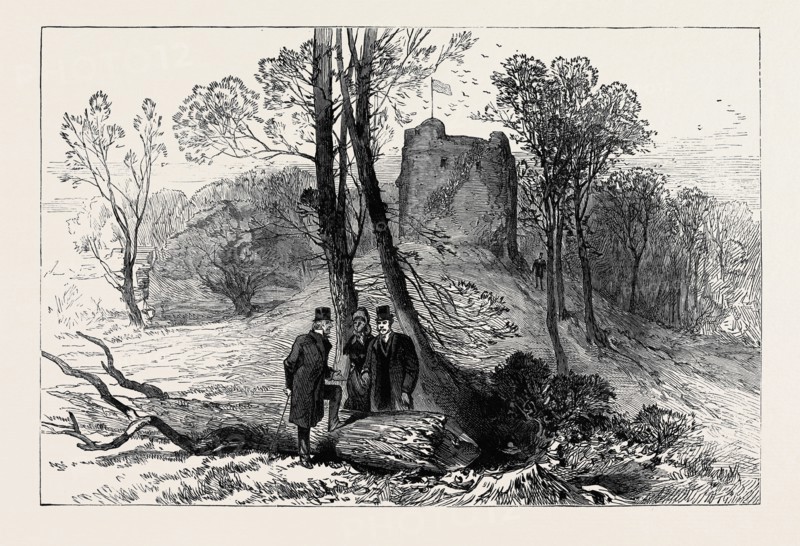 RUINS OF THE OLD CASTLE, HAWARDEN, 1880