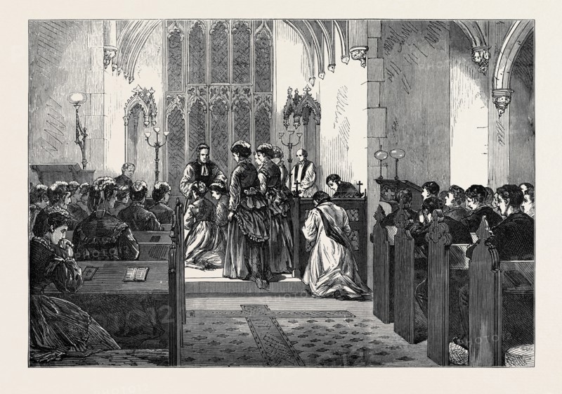 CONFIRMATION BY THE BISHOP OF LONDON AT THE BROMPTON HOSPITAL FOR CONSUMPTION, 1874