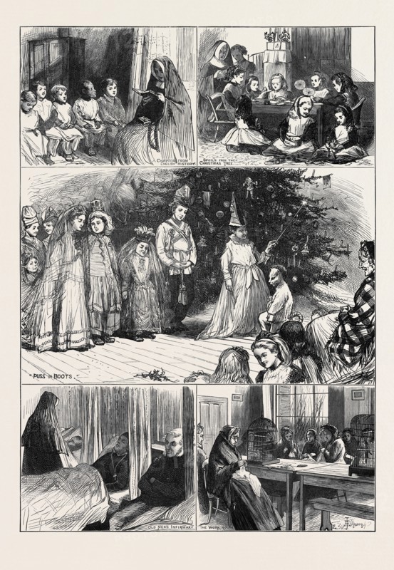CHRISTMAS AT NAZARETH HOUSE, HAMMERSMITH, LONDON, 1874