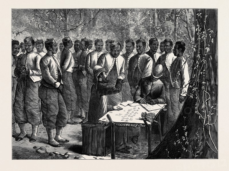 THE ASHANTEE WAR: PAYING A WEST INDIA REGIMENT, 1874