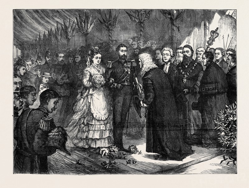 THE RECORDER OF GRAVESEND PRESENTING THE ADDRESS TO THE DUKE AND  OF EDINBURGH, 1874