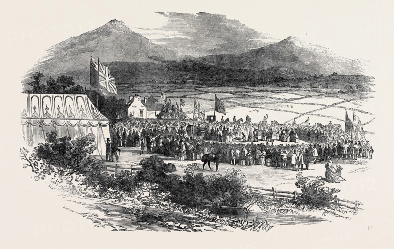 COMMENCEMENT OF THE GREAT NORTH OF SCOTLAND RAILWAY, AT WESTHALL, ABERDEENSHIRE.