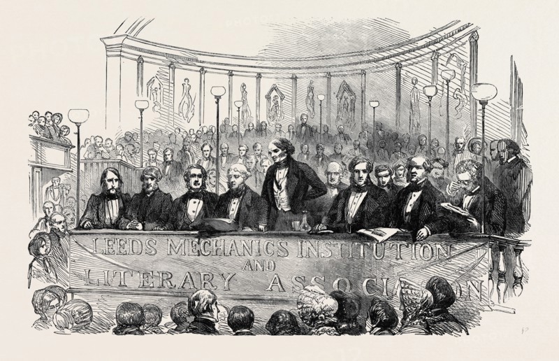 LORD JOHN RUSSELL AT THE SOIREE OF THE LEEDS MECHANICS' INSTITUTION AND LITERARY SOCIETY.