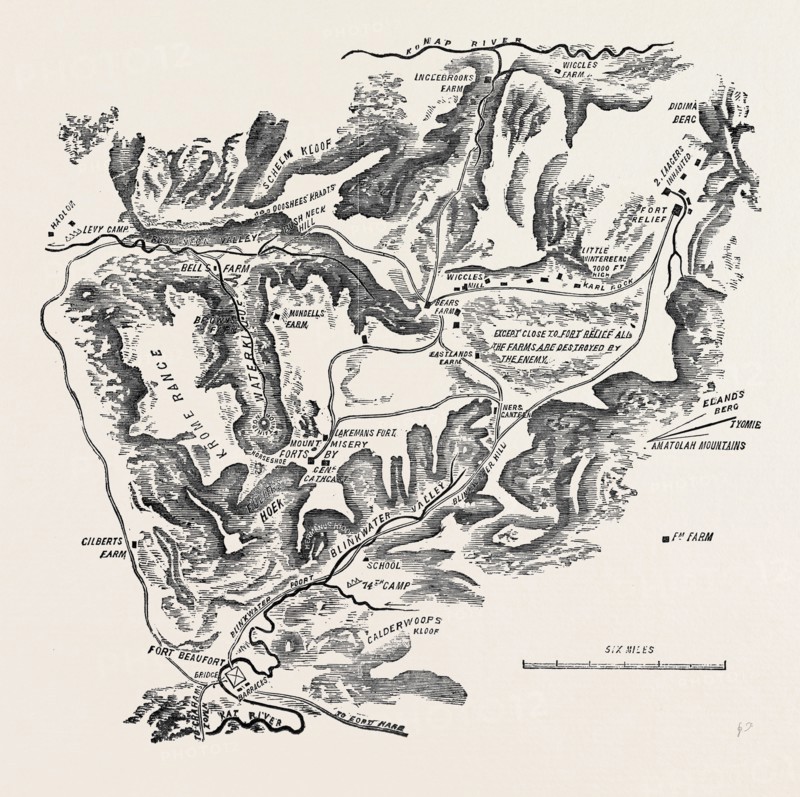 MAP OF THE SEAT OF THE KAFFIR WAR
