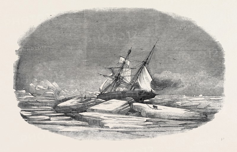PERILOR'S POSITION OF "THE ISABEL" IN THE ICE, OFF TALBOT INLET; THE SEARCH FOR SIR JOHN FRANKLIN
