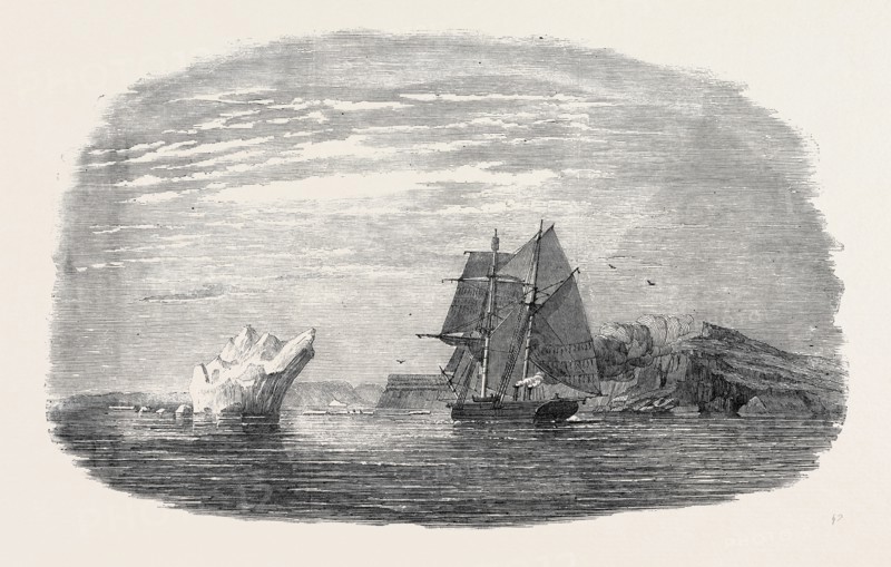 "THE ISABEL" ENTERING THE POLAR BASIN THROUGH SMITH'S SOUND, IN THE HEAD OF BAFFIN'S BAY; THE SEARCH FOR SIR JOHN FRANKLIN