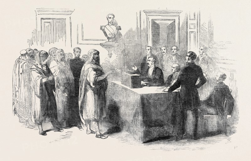 ABD-EL-KADER VOTING FOR THE FRENCH EMPIRE