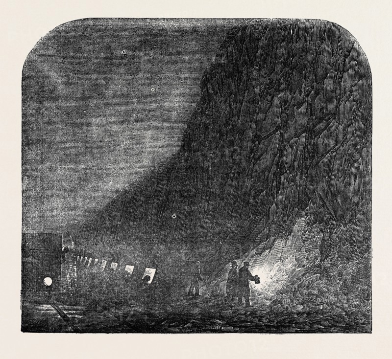 STOPPAGE OF THE MAIL-TRAIN IN THE BLISWORTH CUTTING, LONDON AND NORTH-WESTERN RAILWAY.