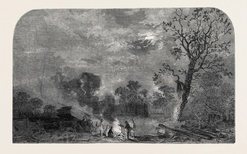 THE OLD CRYSTAL PALACE IN HYDE PARK: SITE OF THE TRANSEPT, NORTH-EAST, 1852