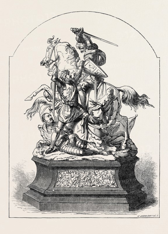 THE DONCASTER RACE PLATE, 1852, CONFLICT AT FLODDEN FIELD