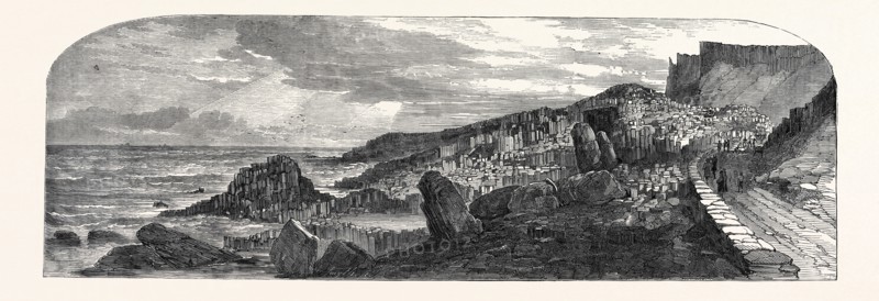 THE GIANT'S CAUSEWAY, GENERAL VIEW, WEST