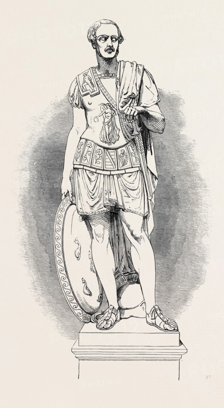 MARBLE STATUE OF HIS ROYAL HIGHNESS PRINCE ALBERT.