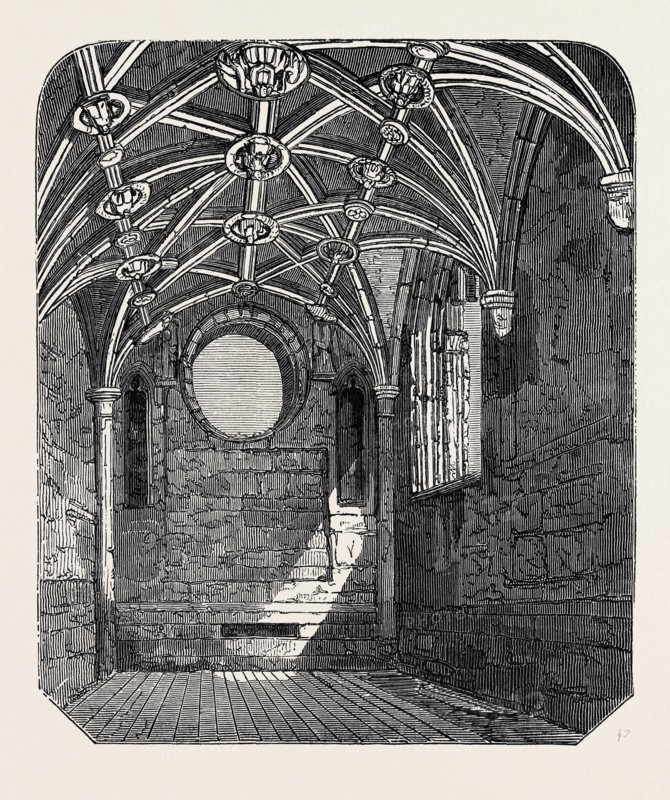 MEETING OF THE ARCHAEOLOGICAL INSTITUTE, AT NEWCASTLE UPON TYNE: INTERIOR OF THE LADY CHAPEL OF TYNEMOUTH PRIORY CHURCH