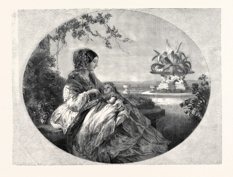 HER MAJESTY AND THE INFANT PRINCE ARTHUR, 1852