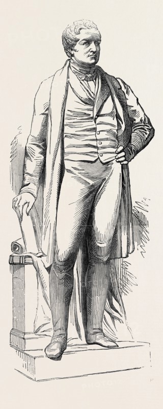 STATUE OF THE LATE SIR ROBERT PEEL, AT LEEDS