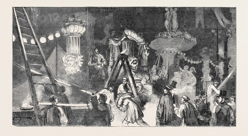 PREPARATIONS FOR THE FETES AT PARIS, 1852
