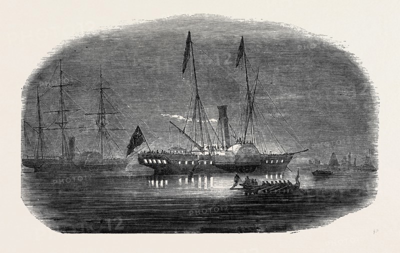 HER MAJESTY'S VISIT TO BELGIUM: THE KING OF THE BELGIANS LEAVING THE ROYAL YACHT, 1852