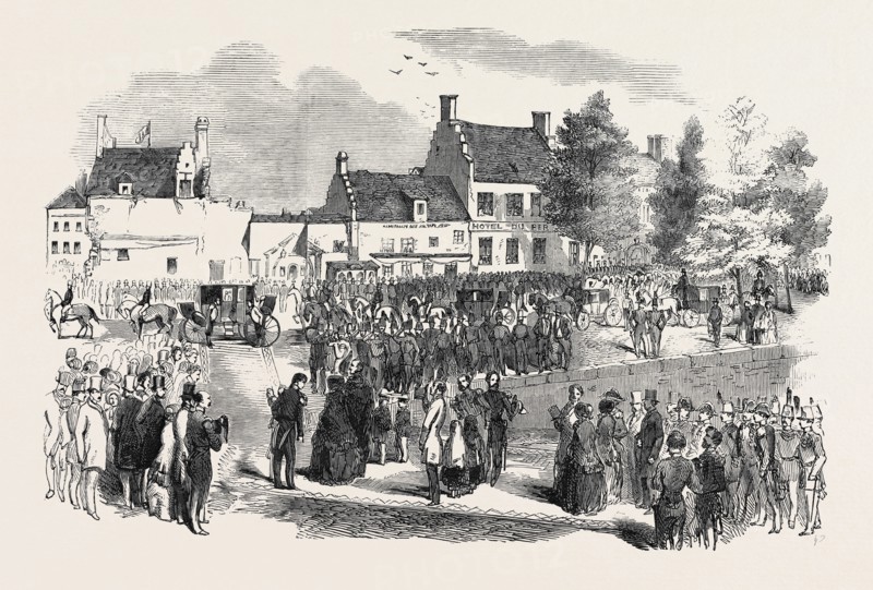 HER MAJESTY'S VISIT TO BELGIUM: ARRIVAL OF THE QUEEN AT ANTWERP, 1852