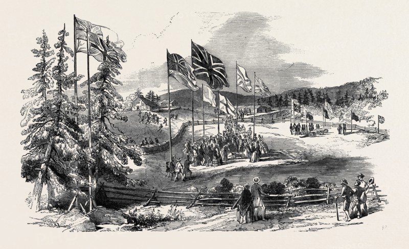 COMMENCEMENT OF THE ST. ANDREW'S AND QUEBEC RAILWAY, 1852