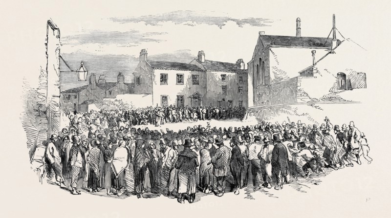 THE RIOT AT STOCKPORT: ST. PETER'S SCHOOLS, AND ALDERMAN GRAHAM'S HOUSE, 1852
