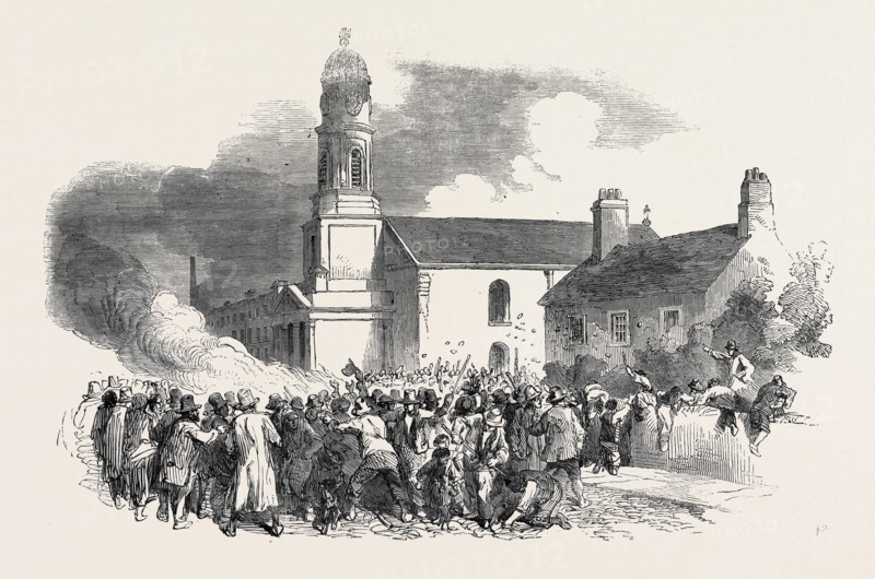 THE RIOT AT STOCKPORT: THE ROMAN CATHOLIC CHAPEL OF SAINTS PHILIP AND JAMES, EDGELEY, 1852