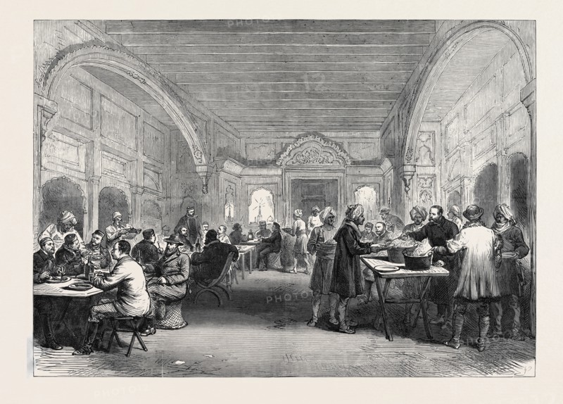 THE AFGHAN WAR: HEADQUARTERS MESS AT DAKKA, NOVEMBER 27, 1879