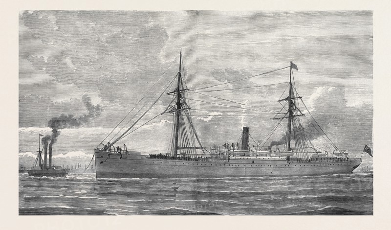 THE ZULU WAR: TROOP-SHIPS FOR THE ZULU WAR REINFORCEMENTS: THE DUBLIN CASTLE, 1879