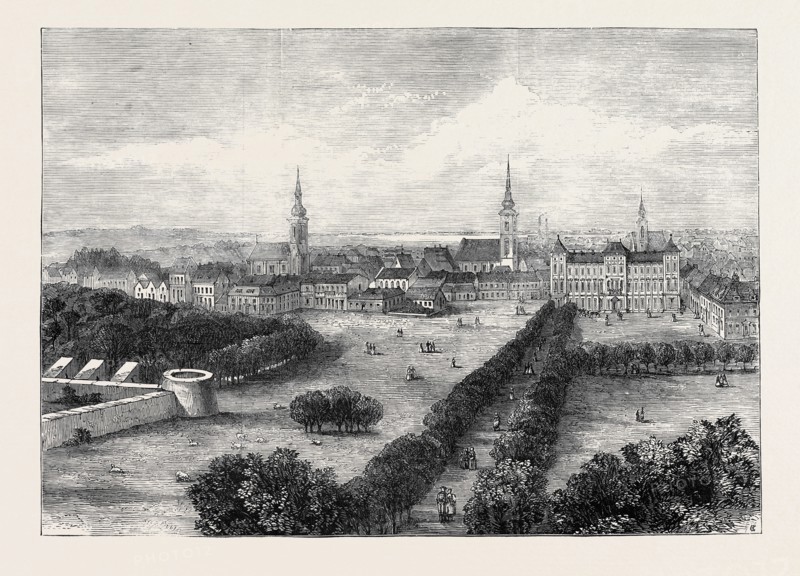 THE GREAT FLOOD IN HUNGARY: SZEGEDIN, BEFORE THE INUNDATION, 1879