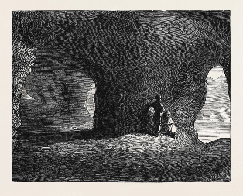 AFGHANISTAN: CAVES AT THE PHEEL KHANA TOPE, 1879