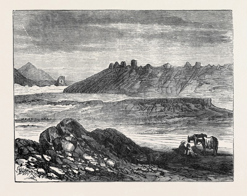 AFGHAN SKETCHES: GROUP OF ANCIENT BUDDHIST TOPES, AT HADA, 1879