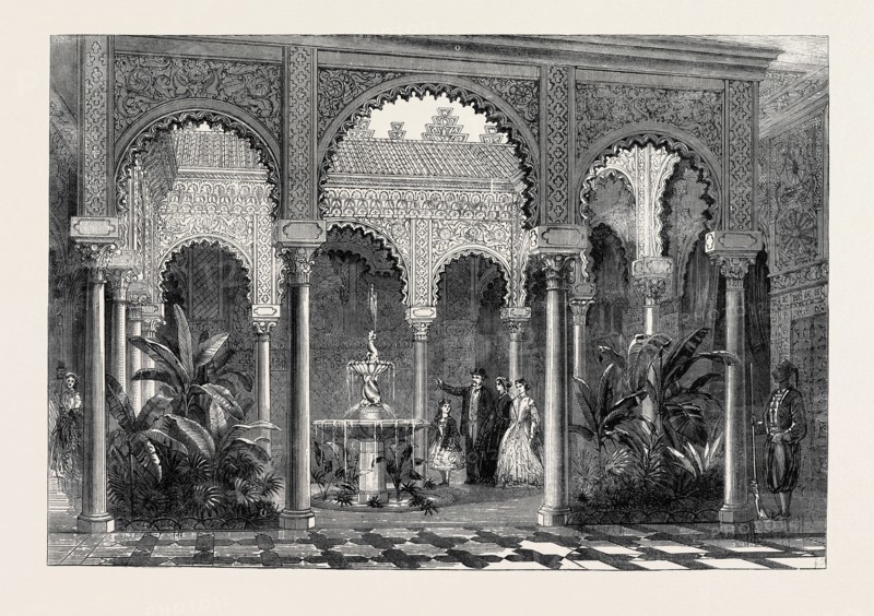 INTERIOR OF THE PALACE OF THE BEY OF TUNIS