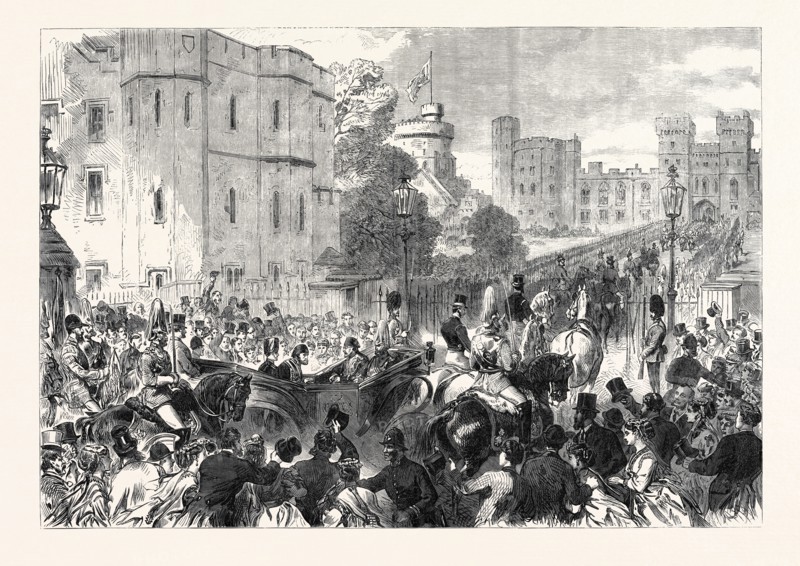 VISIT OF THE SULTAN TO HER MAJESTY AT WINDSOR CASTLE, UK, 1867