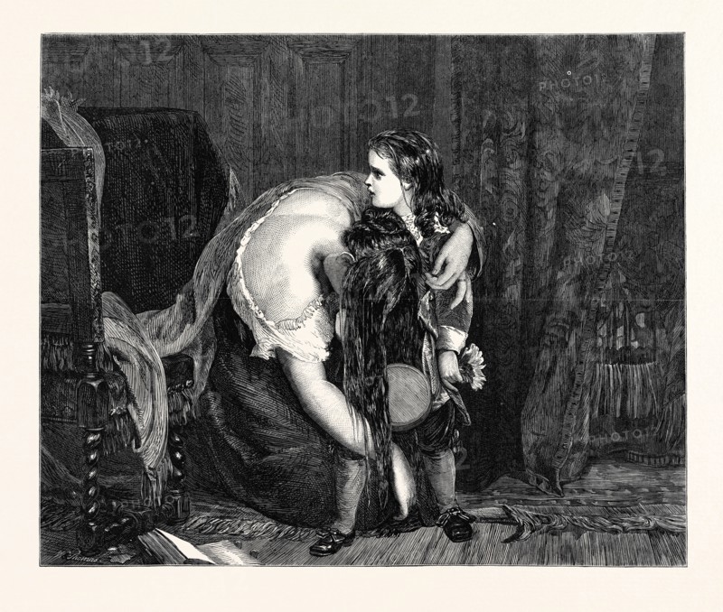 "THE FIRST SENSE OF SORROW," BY JAMES SANT, A.R.A., IN THE PARIS INTERNATIONAL EXHIBITION, FRANCE, 1867
