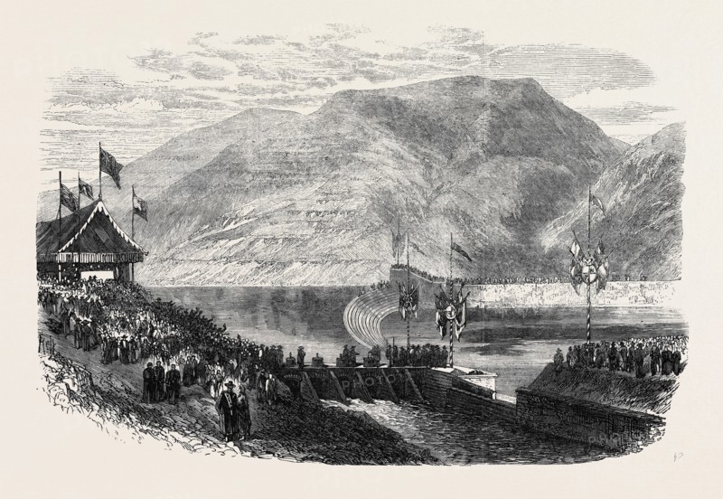OPENING OF THE HENARES CANAL OF THE IBERIAN IRRIGATION COMPANY IN SPAIN, 1867
