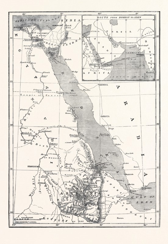 ABYSSINIA AND THE SHORES OF THE RED SEA, ETHIOPIA, 1867