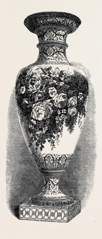 THE PARIS INTERNATIONAL EXHIBITION: COLOSSAL VASE OF ANTIQUE FORM BY COPELAND, FRANCE, 1867
