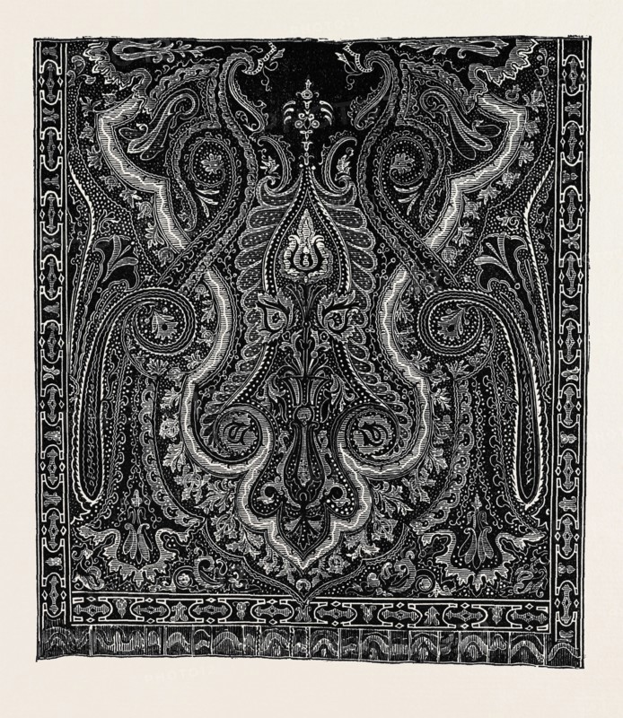 THE PARIS INTERNATIONAL EXHIBITION: FRENCH CASHMERE, A PERFECT IMITATION OF INDIAN CASHMERE, FRANCE, 1867