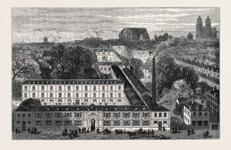 MESSRS. MAME'S PRINTING ESTABLISHMENT AT TOURS, FRANCE, 1867