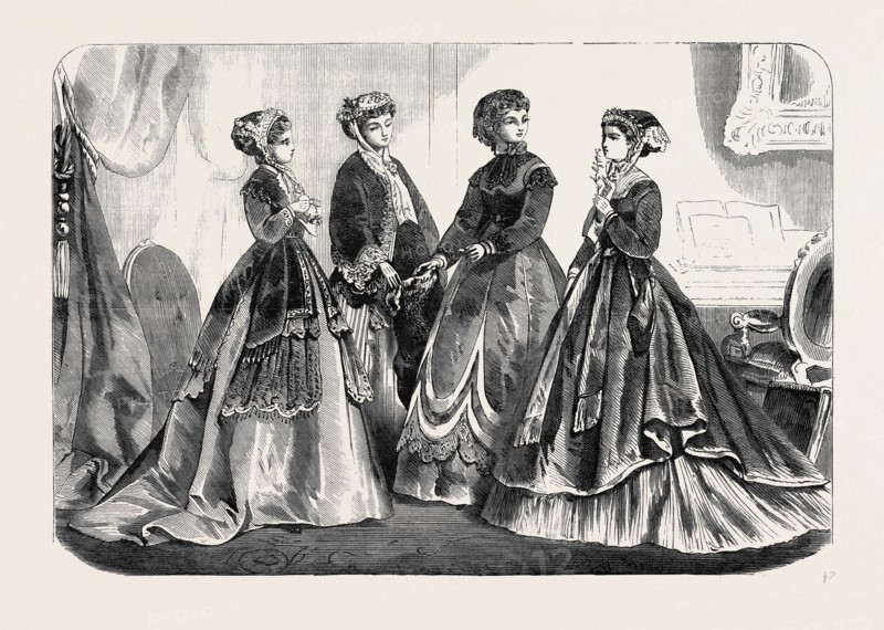 PARIS FASHIONS FOR NOVEMBER, FRANCE, 1867