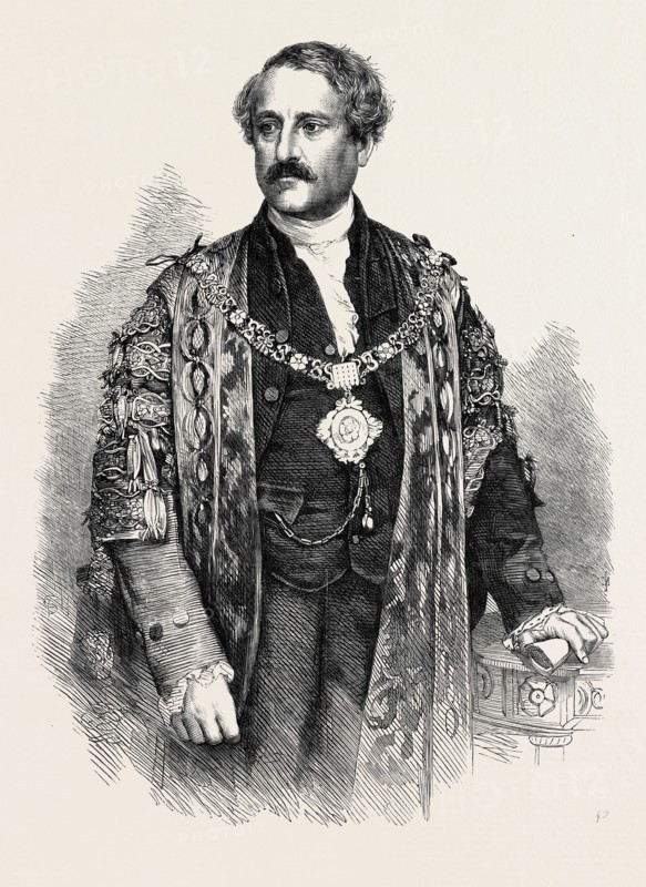 THE RIGHT HON. W.F. ALLEN, THE NEW LORD MAYOR OF LONDON, UK, 1867