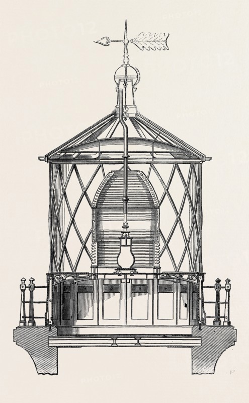 THE PARIS INTERNATIONAL EXHIBITION: J. DOUGLAS'S FIRST-ORDER LANTERN, FRANCE, 1867