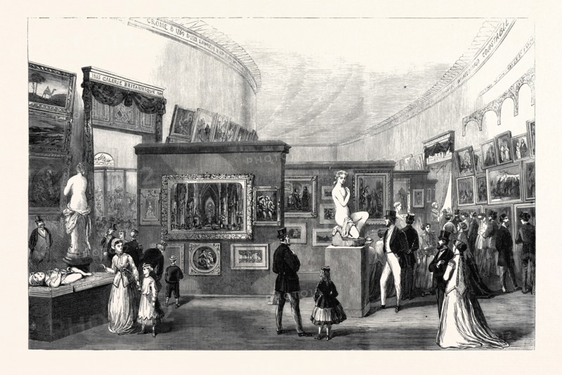 THE BRITISH PICTURE GALLERY IN THE LATE PARIS INTERNATIONAL EXHIBITION, FRANCE, 1867