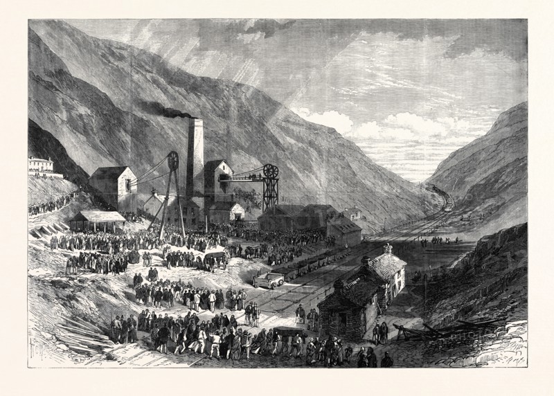 FERNDALE COLLIERY, RHONDDA VALLEY, SOUTH WALES, THE SCENE OF THE LATE DISASTROUS EXPLOSION, UK, 1867