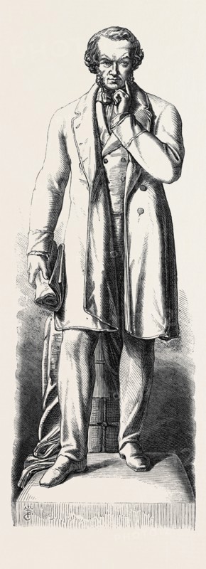 MARBLE STATUE OF MR. COBDEN IN THE PEEL PARK, SALFORD, 1867