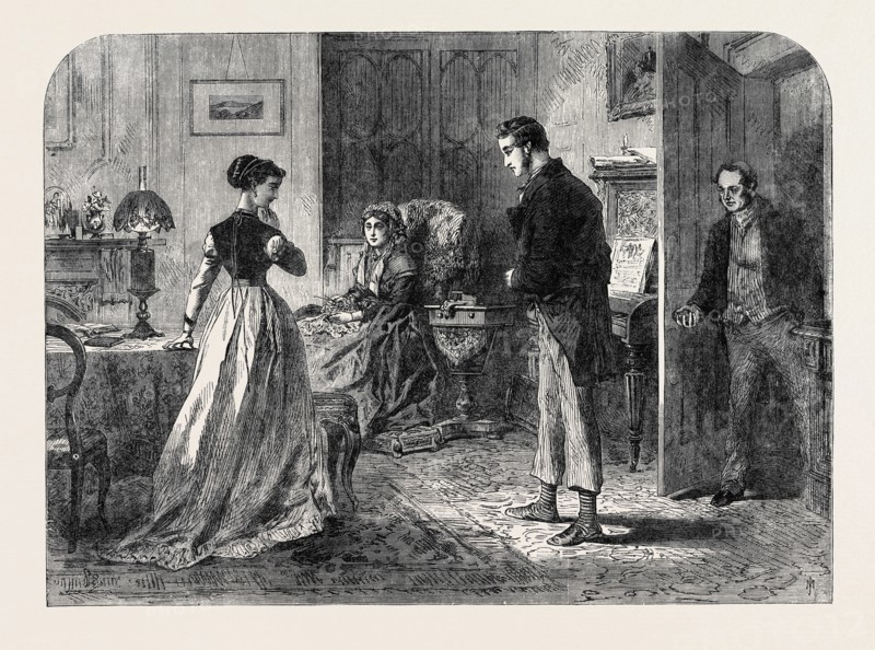 STEWART HUNT'S INTRODUCTION TO MISS JONES, DRAWN BY A. HUNT, 1867