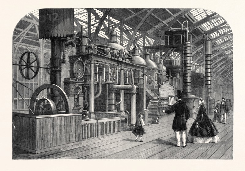 THE INTERNATIONAL EXHIBITION: SUGAR-REFINING APPARATUS OF MESSRS. CAILE AND CO. OF PARIS, 1862