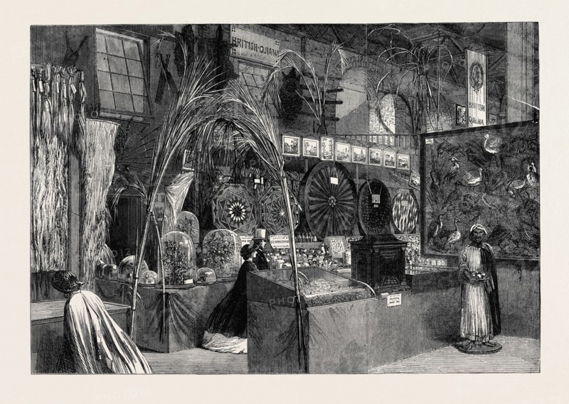THE INTERNATIONAL EXHIBITION: BRITISH GUIANA AND BARBADOES COURTS, 1862