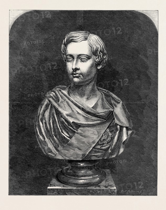 MARBLE BUST OF HIS ROYAL HIGHNESS THE PRINCE OF WALES, BY J. STEELL, R.S.A., THE INTERNATIONAL EXHIBITION, 1862